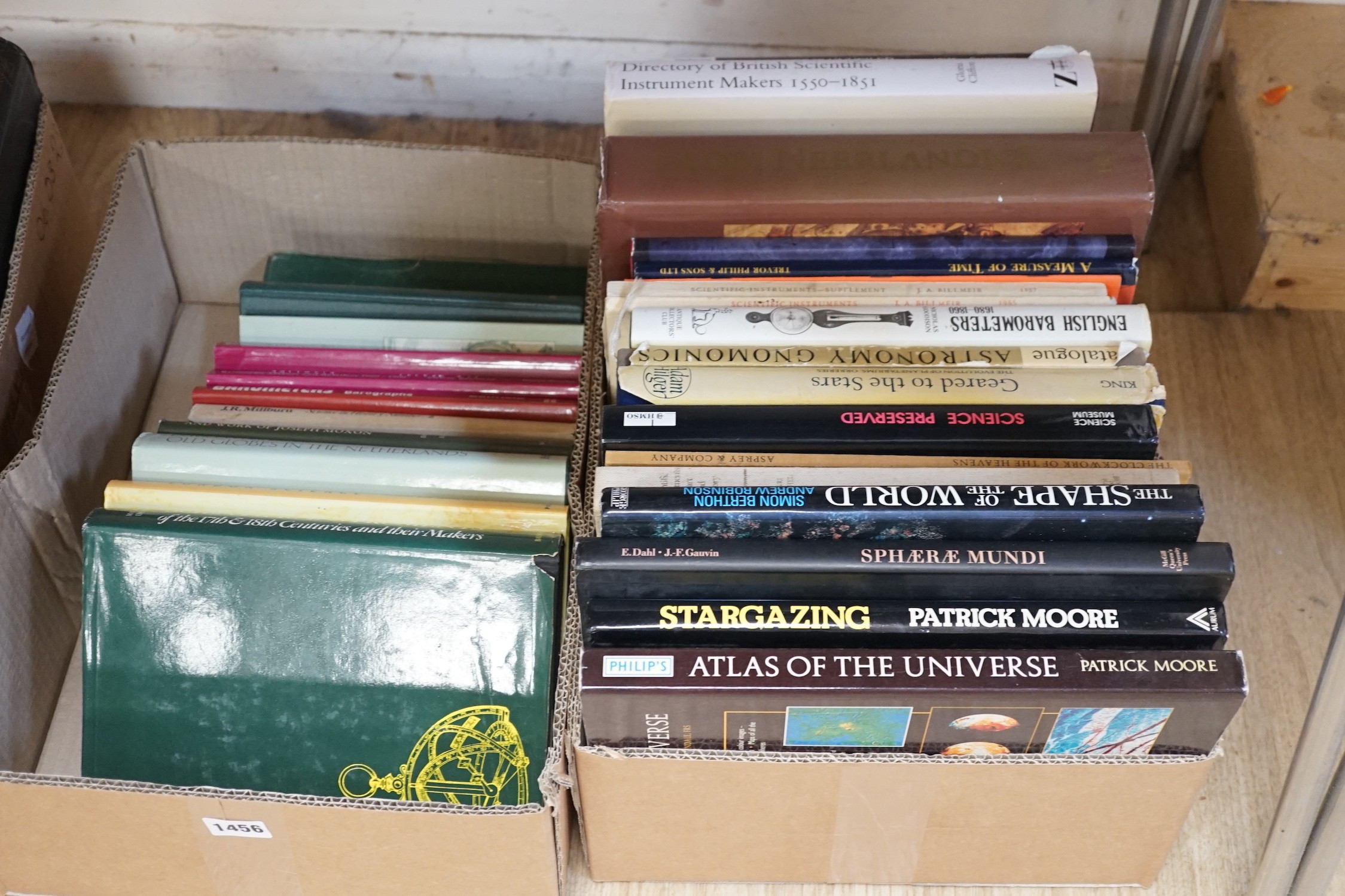 A selection of books on globes and scientific instruments to include; Decker, Elly and Van Der Krogt, Peter, Globes From The Western World, Trevor Philip & Sons Ltd, 1993; Wynter, Harriet and Turner, Anthony, Scientific